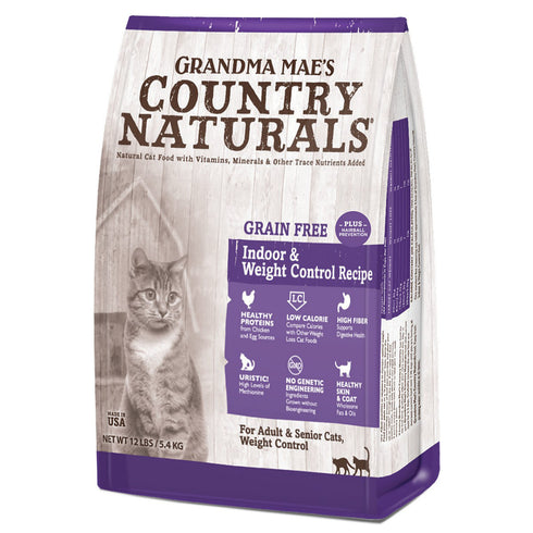 Grandma Mae's Grain Free Indoor & Weight Control Cat Food 4lb - Poudre Pet and Feed Supply